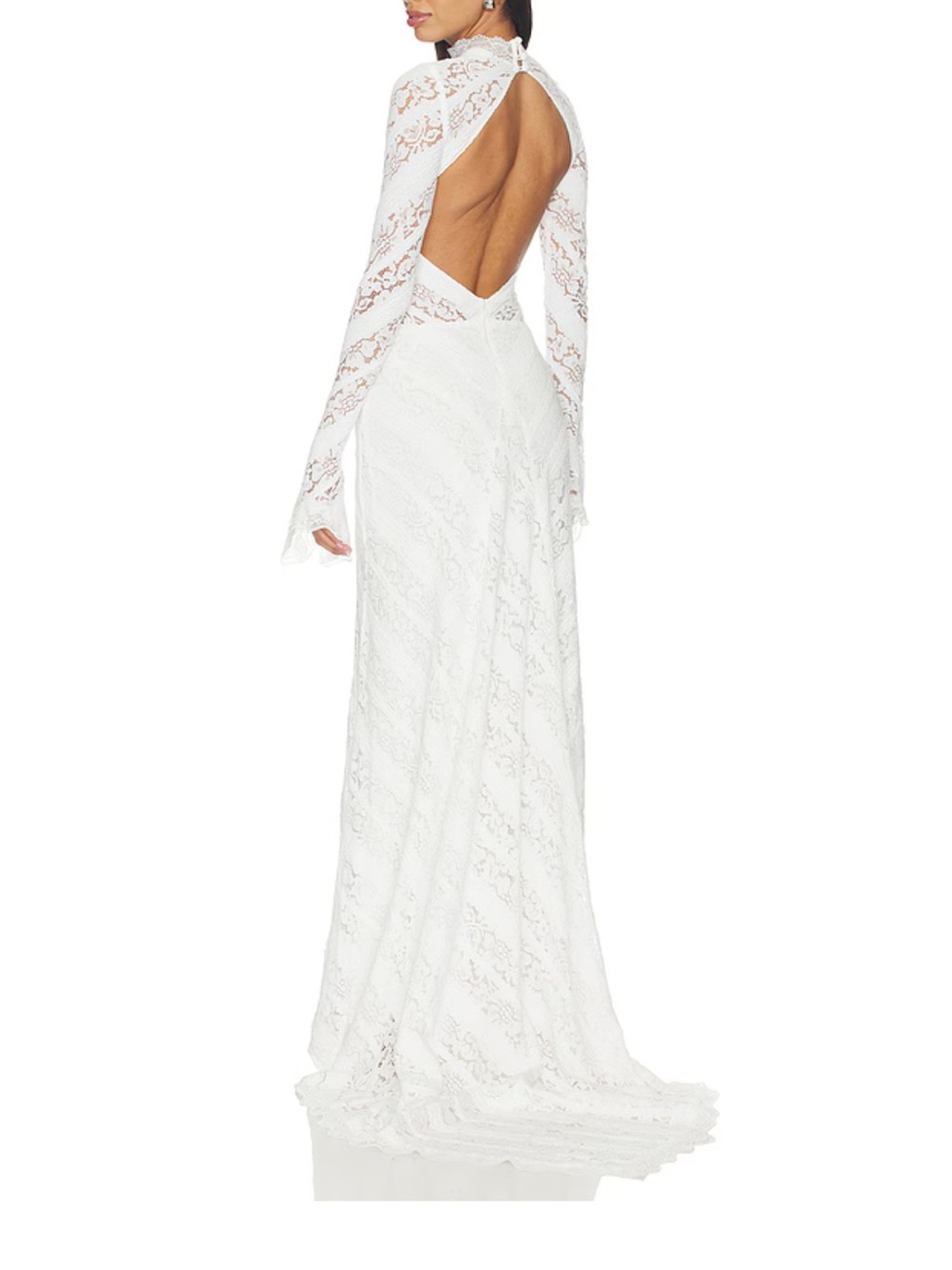 Henrietta Long Sleeve Gown in White
Bec + Bridge